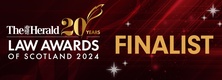 The Herald Law Awards of Scotland 2024 Finalist Badge 222x80